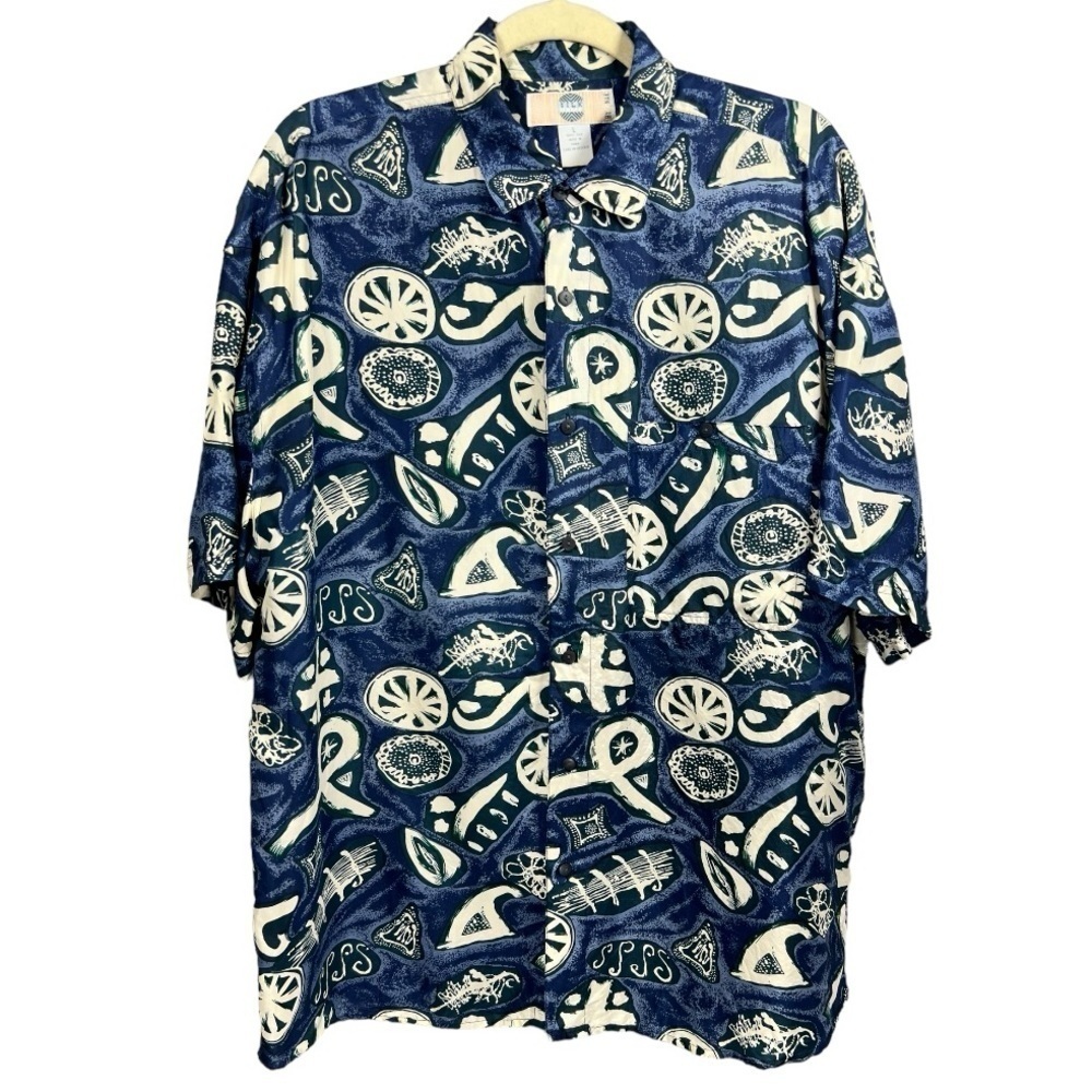 Silk‎ Uomo by NAK 100% Silk Shirt L